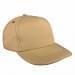 Khaki Low Crown 5 Panel-Black Stitching, Eyelets