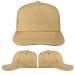 USA Made Khaki-Black Low Crown 5 Panel Cap