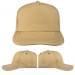 USA Made Khaki-Navy Low Crown 5 Panel Cap