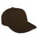 Black Low Crown 5 Panel-Purple Stitching, Eyelets