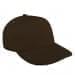 Black Low Crown 5 Panel-Light Gray Stitching, Eyelets