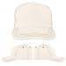 USA Made White-Black Low Crown 5 Panel Cap