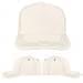 USA Made White-Hunter Green Low Crown 5 Panel Cap