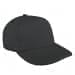 Dark Gray Low Crown 5 Panel-Black Stitching, Eyelets