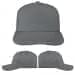 USA Made Light Gray-Red Low Crown 5 Panel Cap