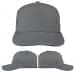 USA Made Light Gray-Navy Low Crown 5 Panel Cap