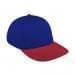 Royal Blue Low Crown 5 Panel-Red Button, Visor