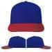 USA Made Royal Blue-Red Low Crown 5 Panel Cap