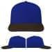 USA Made Royal Blue-Black Low Crown 5 Panel Cap