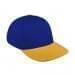 Royal Blue Low Crown 5 Panel-Athletic Gold Button, Visor
