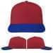 USA Made Red-Royal Blue Low Crown 5 Panel Cap