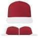USA Made Red-White Low Crown 5 Panel Cap