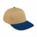Khaki Low Crown 5 Panel-Navy Button, Visor