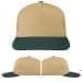 USA Made Khaki-Hunter Green Low Crown 5 Panel Cap