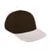 Black Low Crown 5 Panel-Putty Button, Visor