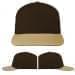 USA Made Black-Khaki Low Crown 5 Panel Cap
