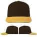 USA Made Black-Athletic Gold Low Crown 5 Panel Cap