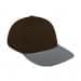 Black Low Crown 5 Panel-Light Gray Button, Visor