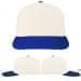 USA Made White-Royal Blue Low Crown 5 Panel Cap