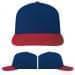 USA Made Navy-Red Low Crown 5 Panel Cap