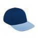 Navy Low Crown 5 Panel-Light Blue Button, Visor