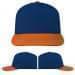 USA Made Navy-Orange Low Crown 5 Panel Cap