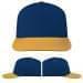 USA Made Navy-Athletic Gold Low Crown 5 Panel Cap