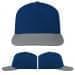 USA Made Navy-Light Gray Low Crown 5 Panel Cap