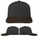 USA Made Dark Gray-Black Low Crown 5 Panel Cap