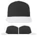 USA Made Dark Gray-White Low Crown 5 Panel Cap