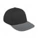 Dark Gray Low Crown 5 Panel-Light Gray Button, Visor