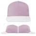 USA Made Pink-White Low Crown 5 Panel Cap