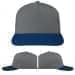USA Made Light Gray-Navy Low Crown 5 Panel Cap