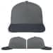 USA Made Light Gray-Dark Gray Low Crown 5 Panel Cap