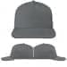 USA Made Light Gray Low Crown 5 Panel Cap