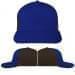USA Made Royal Blue-Black Low Crown 5 Panel Cap