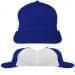 USA Made Royal Blue-White Low Crown 5 Panel Cap
