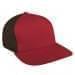 Red Low Crown 5 Panel-Black Back Half