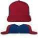 USA Made Red-Navy Low Crown 5 Panel Cap