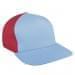 Light Blue Low Crown 5 Panel-Red Back Half
