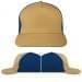 USA Made Khaki-Navy Low Crown 5 Panel Cap