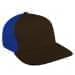 Black Low Crown 5 Panel-Royal Blue Back Half