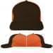USA Made Black-Orange Low Crown 5 Panel Cap