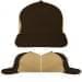 USA Made Black-Khaki Low Crown 5 Panel Cap