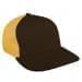 Black Low Crown 5 Panel-Athletic Gold Back Half