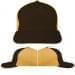USA Made Black-Athletic Gold Low Crown 5 Panel Cap