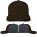 USA Made Black-Dark Gray Low Crown 5 Panel Cap