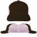 USA Made Black-Pink Low Crown 5 Panel Cap