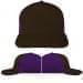 USA Made Black-Purple Low Crown 5 Panel Cap