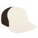 White Low Crown 5 Panel-Black Back Half